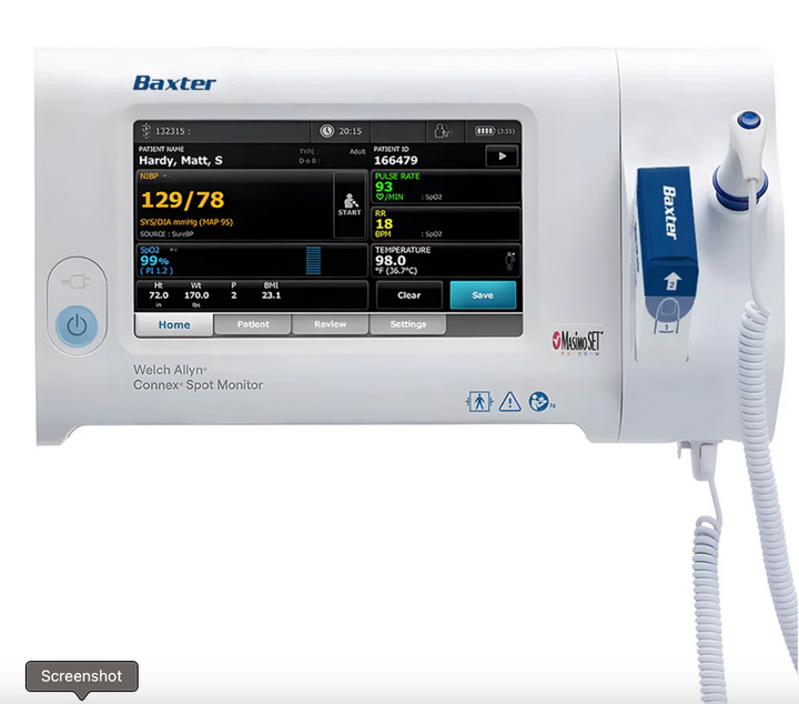 Welch Allyn Connex Spot Vital Signs Monitor 901058 with Accessories (open box)