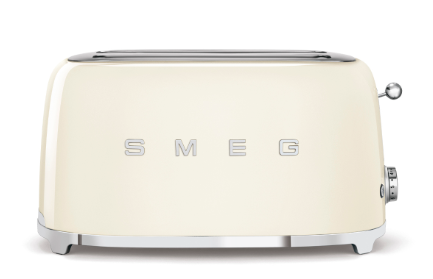 SMEG - TSF02 4-Slice Long Wide-Slot Toaster - Cream (open box)