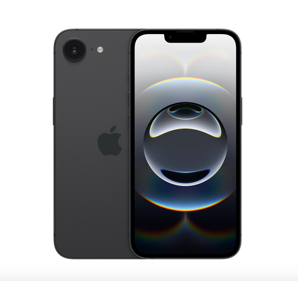 Straight Talk Apple iPhone 16e, 5G, 128GB, Black - Prepaid Smartphone (open box)