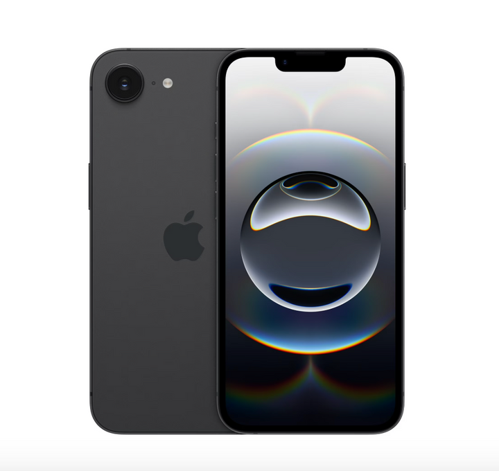 Straight Talk Apple iPhone 16e, 5G, 128GB, Black - Prepaid Smartphone (open box)