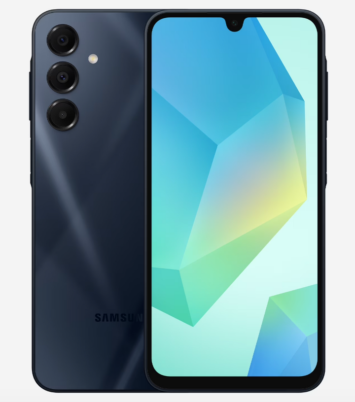 Samsung Galaxy A16 5G A Series 128GB Verizon Android Cell Phone with 50MP Camera, Blue Black (open box)