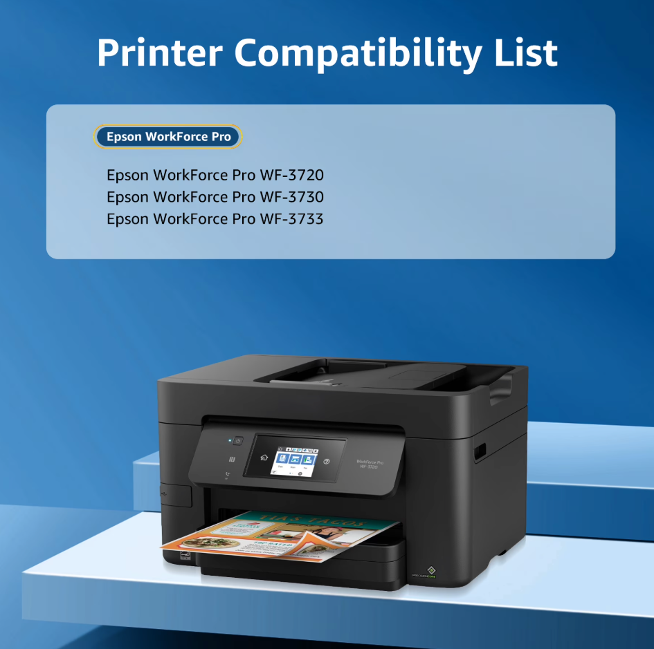 702XL Ink Compatible with Epson 702 Ink Cartridges for Printers Workforce Pro (open box)