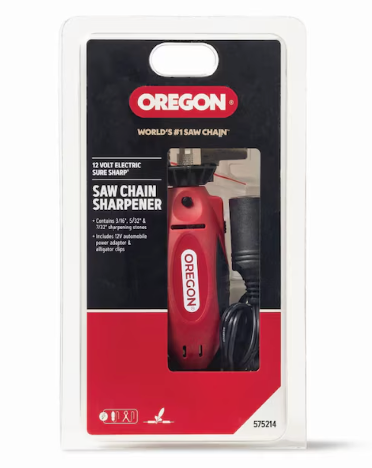 Oregon 12V Sure Sharp Electric Chainsaw Chain Grinder/Sharpener, Includes 3 Sharpening Stones (new)