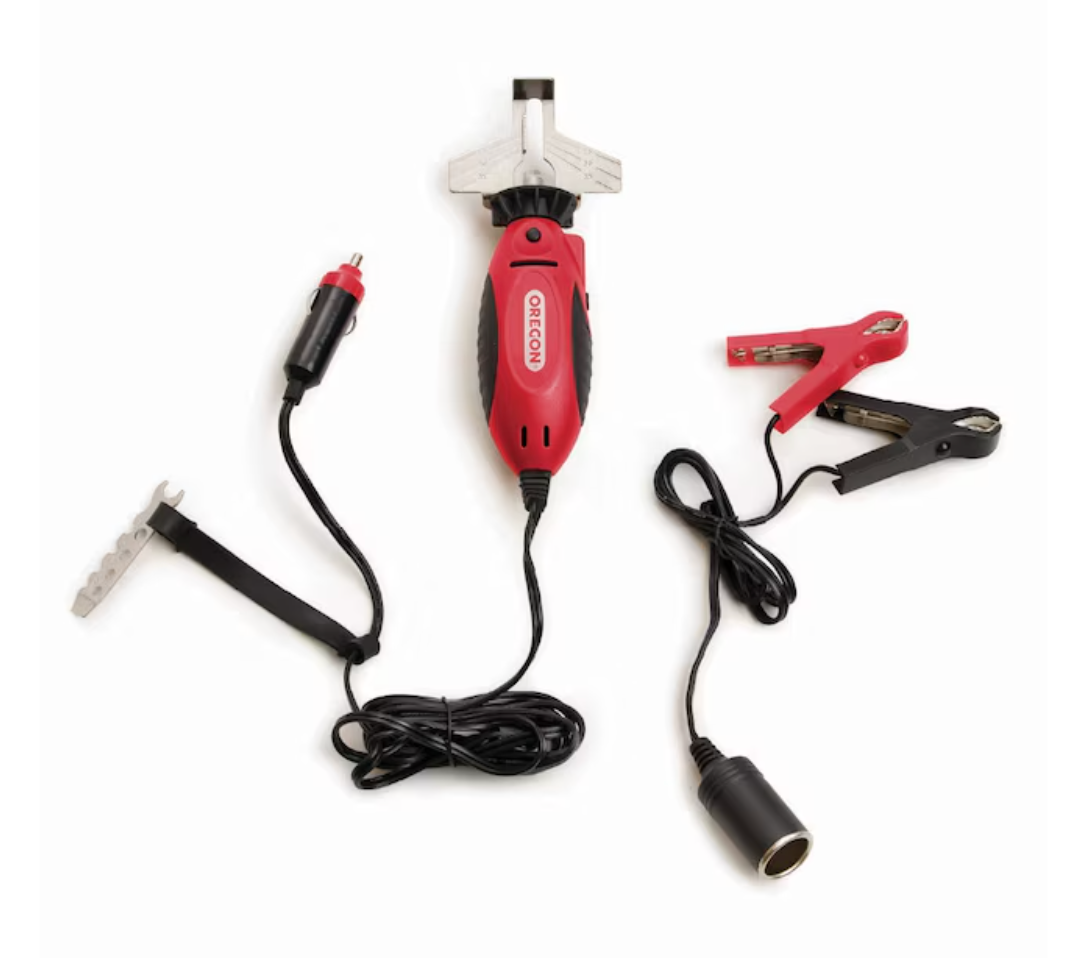 Oregon 12V Sure Sharp Electric Chainsaw Chain Grinder/Sharpener, Includes 3 Sharpening Stones (new)