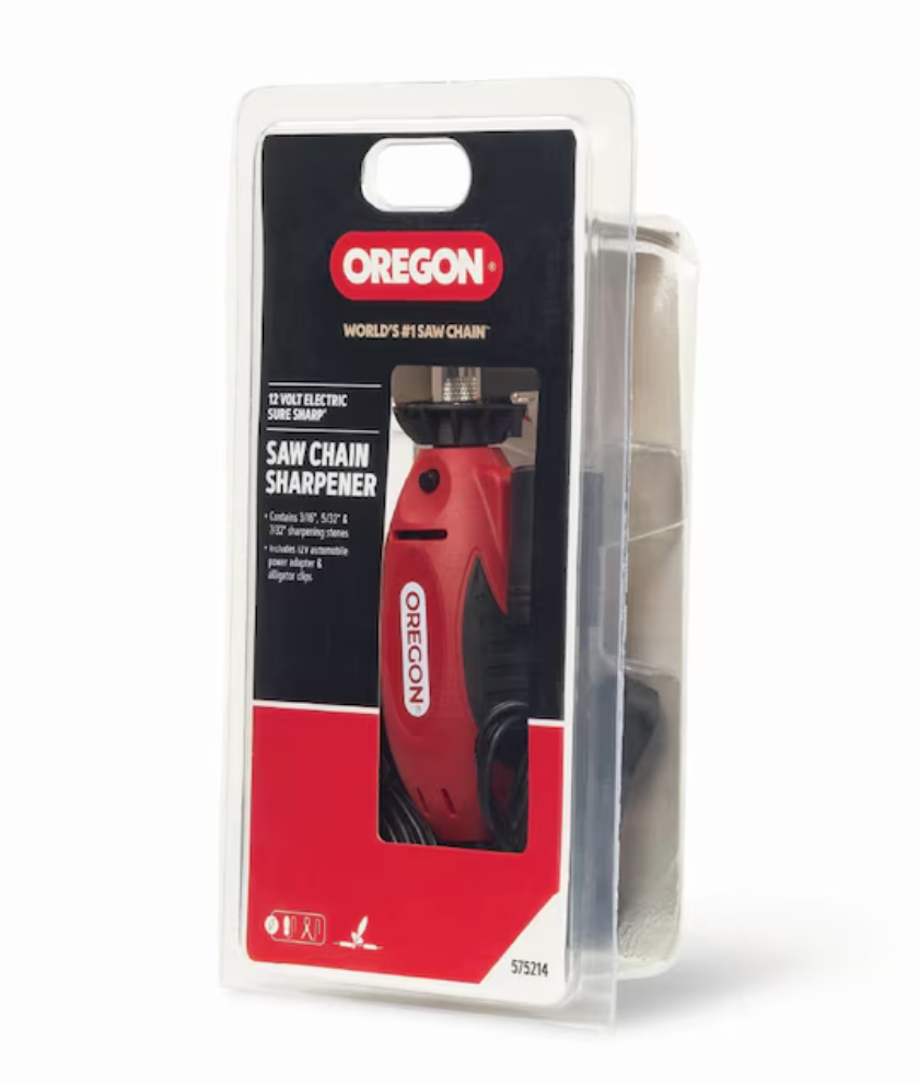 Oregon 12V Sure Sharp Electric Chainsaw Chain Grinder/Sharpener, Includes 3 Sharpening Stones (new)