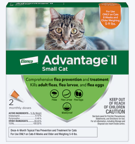 Elanco Advantage II Liquid Flea and Tick Treatment (Pet Size: Small) (new)