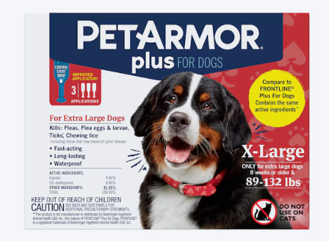 PetArmor Liquid Flea and Tick Treatment (Pet Size: Extra large) (new)