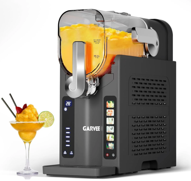 GARVEE Slushie Machine for Home No Ice Needed, Frozen Drink Maker with LED Display (damaged)