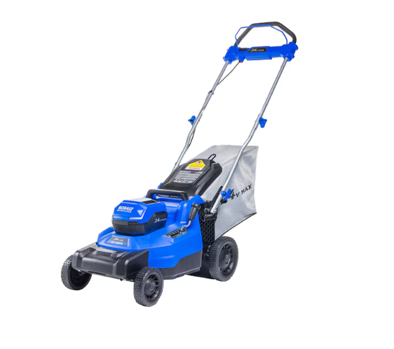 Kobalt 24-volt, 16-in Push Battery Walk Mower with (2) 4 Ah Battery Included (used)