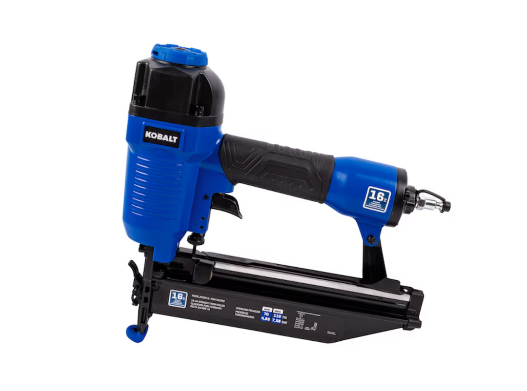 Kobalt Nailer 2-1/2-in 16 -Gauge Pneumatic Straight Finish Nailer (open box)