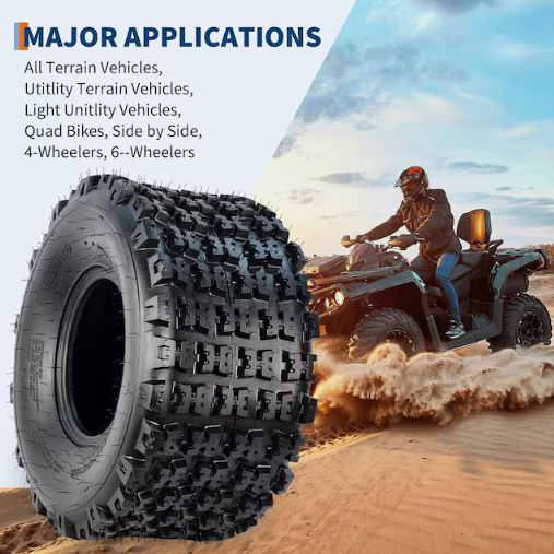 Tires 22X11x9 6 PR Tubeless Quad ATV Tire for UTV Side By Side Off Road Adventures Snow and Trail Riding Set of 2 (used)