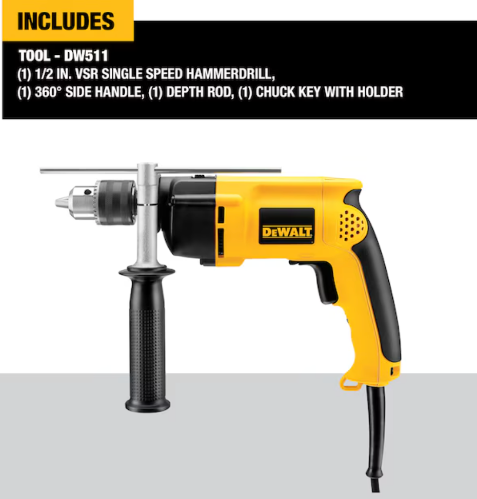 DEWALT 1/2-in 8.5 -Amp Hammer Drill (used)