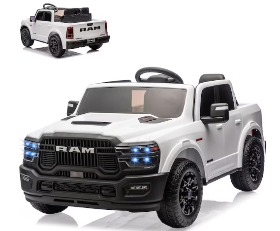 Garvee 24V Ride on Toys Licensed RAM 2500 2 Seater Kids Ride on Truck Car w Remote Control (used)