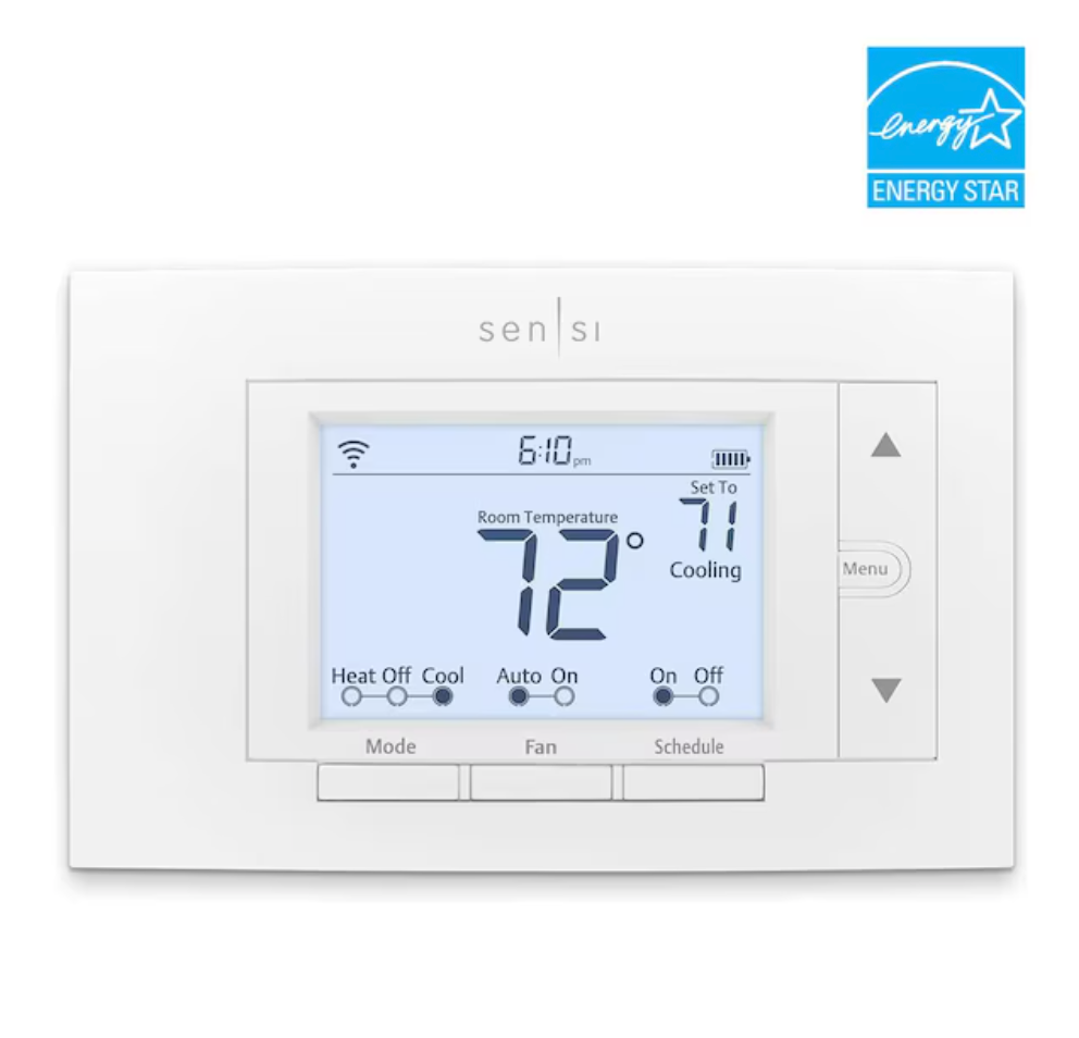 Copeland Sensi Smart White Smart Compatible Thermostat with Wi-Fi Compatibility (new)