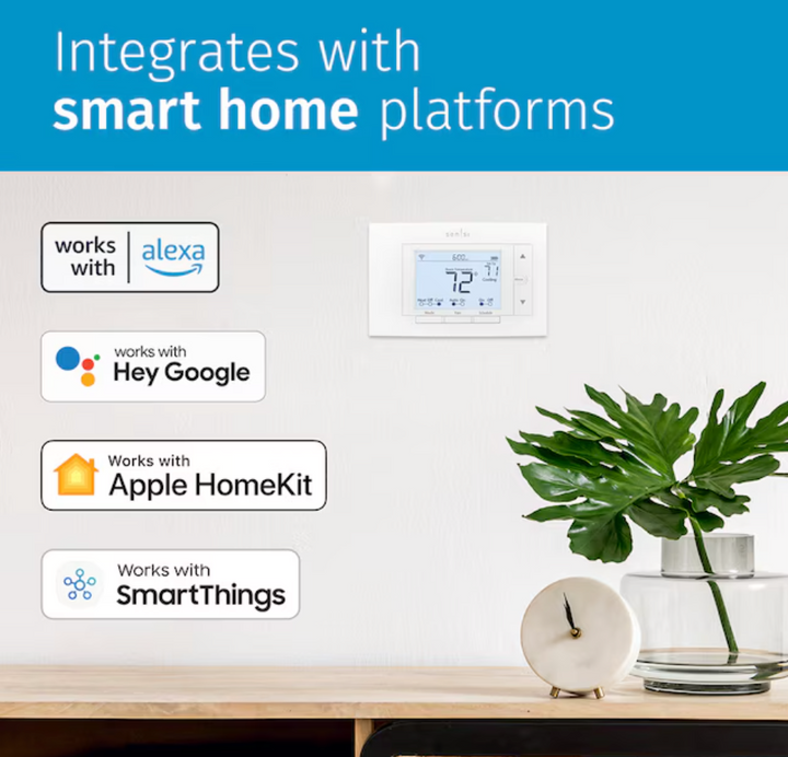 Copeland Sensi Smart White Smart Compatible Thermostat with Wi-Fi Compatibility (new)