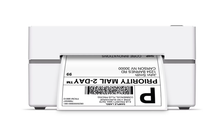 Core Innovations Bluetooth Thermal 4x6 Shipping Label Printer Bundle for Packages & Small Business - Android, iOS & Windows Compatible (new)