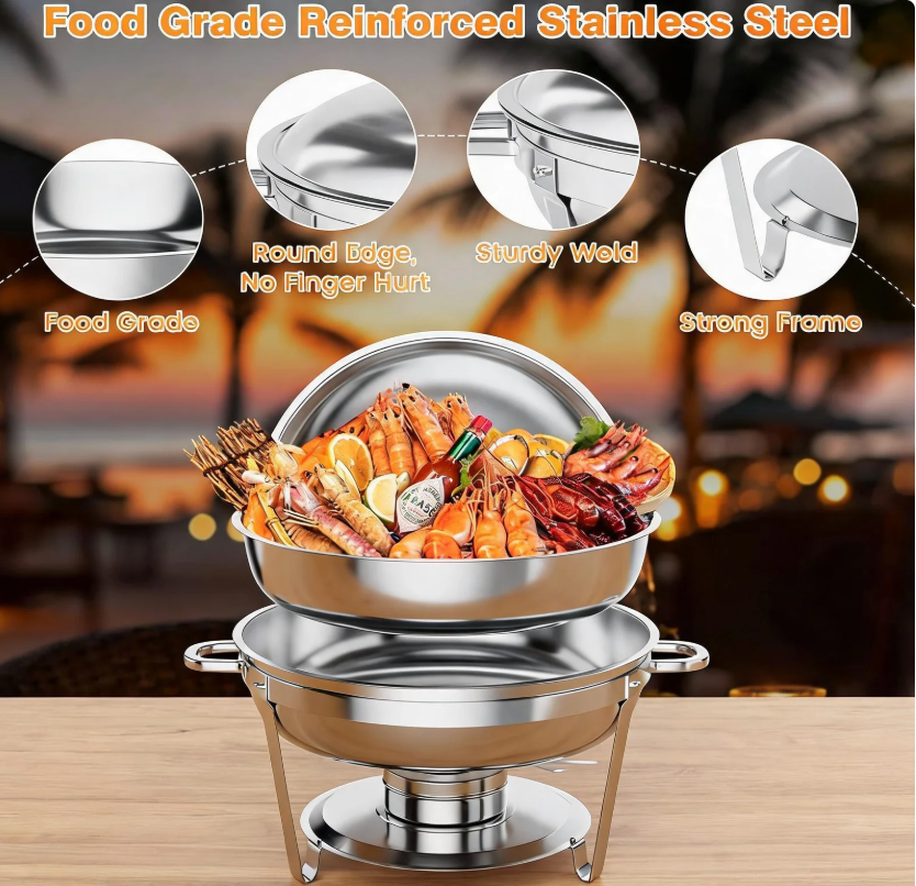 GARVEE 5QT Chafing Dish Buffet Set of 2 Pack (open box)
