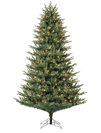 GE 7.5-ft Montana Fir Pre-lit Artificial Christmas Tree with White LED Lights (NEW)