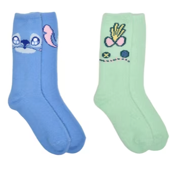 Novelty Stitch Socks 6PCK NEW