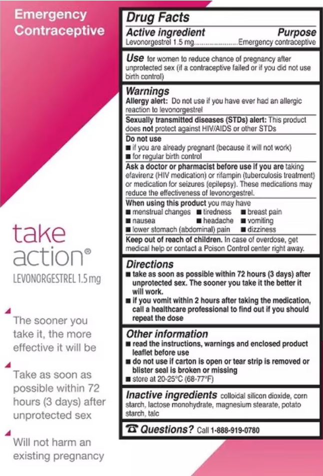 Take Action Emergency Contraceptive (new)