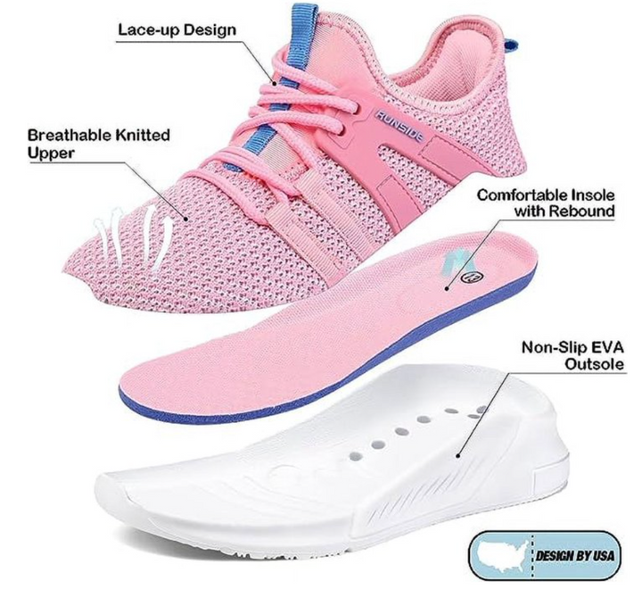 Kushyshoo Kids Sneakers Rose Red Running Tennis Athletic Shoes for Girls Size 4 (Big Kid)