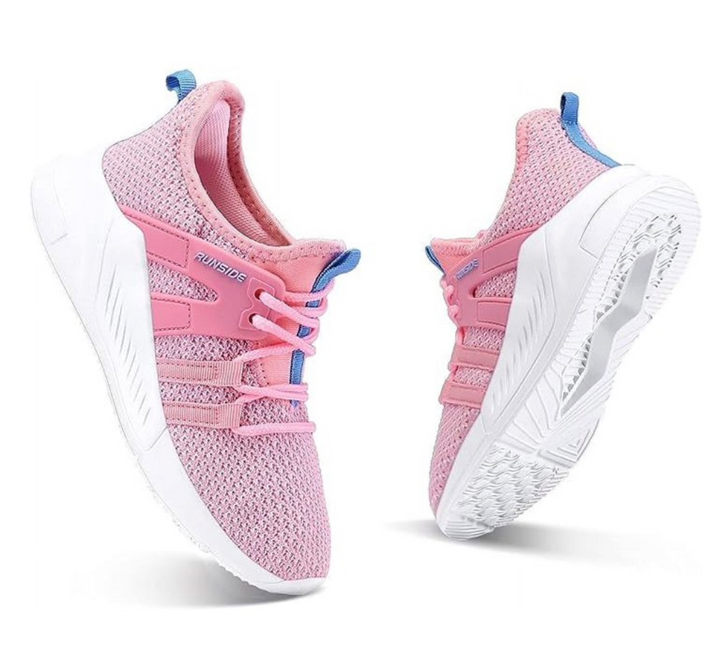 Kushyshoo Kids Sneakers Rose Red Running Tennis Athletic Shoes for Girls Size 4 (Big Kid)