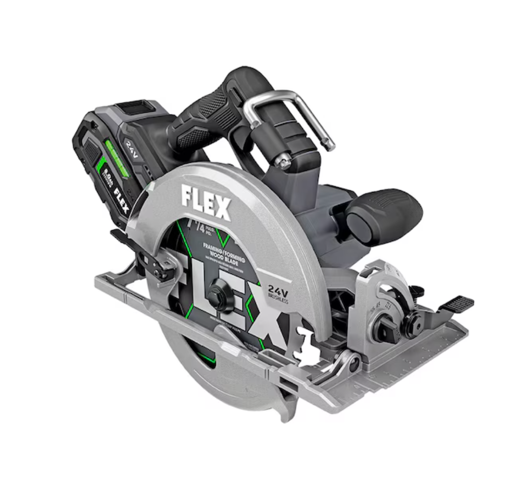 FLEX 24-volt 7-1/4-in Brushless Cordless Circular saw kit with Charger (Battery NOT Included) (open box)