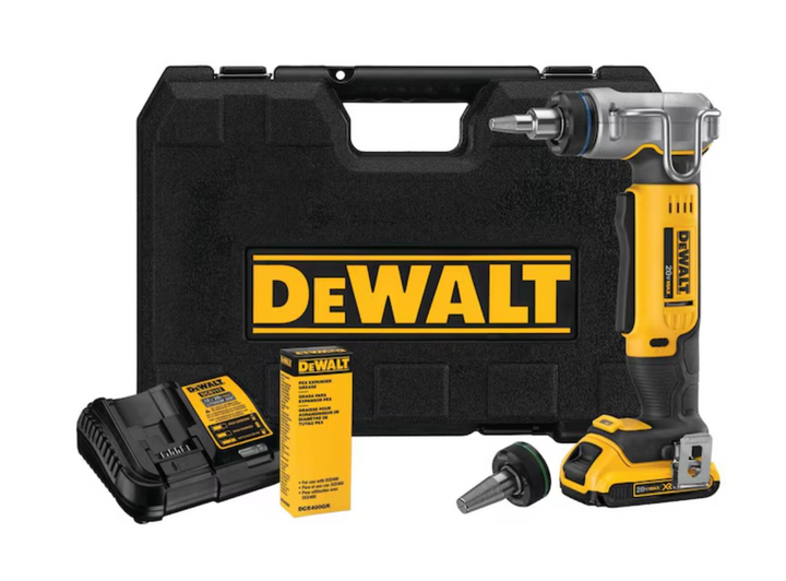DEWALT 20V MAX PEX Expansion Tool Kit (1/2-in and 3/4-in) used