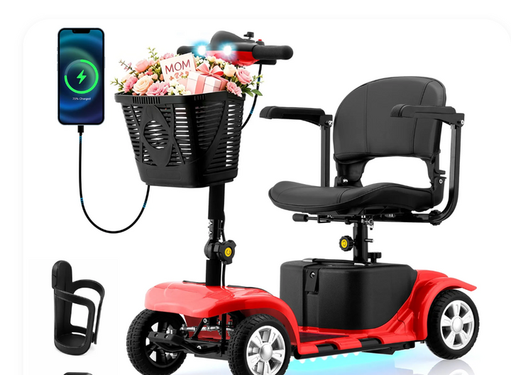 SKRT R100 Foldable 4-Wheel Mobility Scooter NEW
