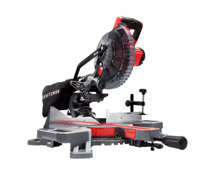 CRAFTSMAN V20 7-1/4-in 20-volt Single Bevel Sliding Compound Cordless Miter Saw Kit