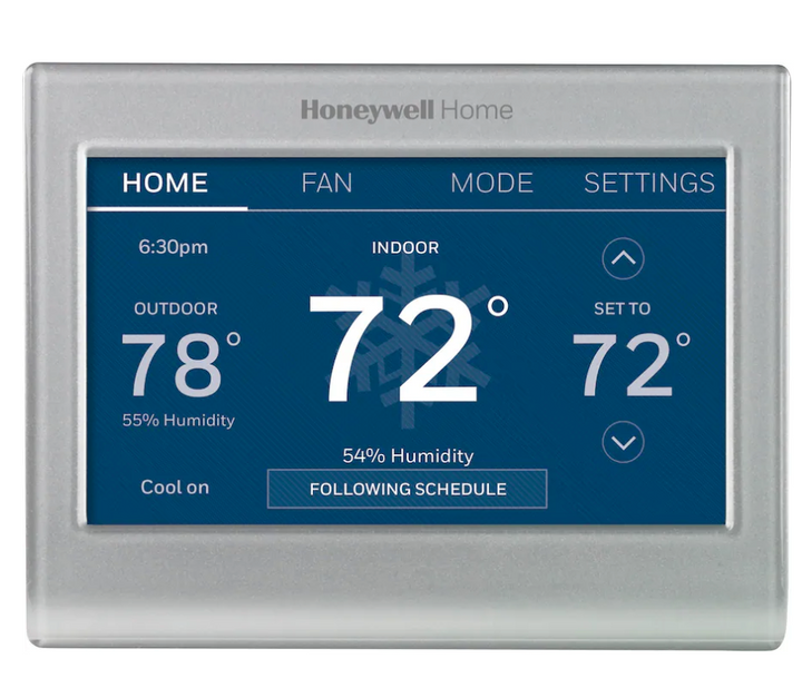 Honeywell Home - Smart Color Thermostat with Wi-Fi Connectivity - Silver