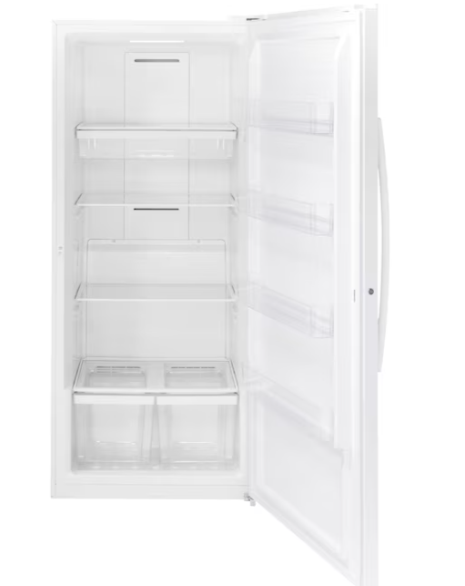 GE - 21.3 Cu. Ft. Frost-Free Upright Freezer - White