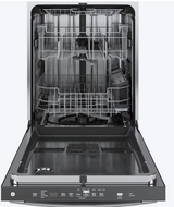 GE Top Control with Stainless Steel Interior Dishwasher with Sanitize Cycle