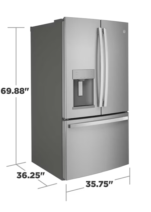 GE 27.7 cu. ft. French Door Refrigerator in Fingerprint Resistant Stainless Steel, ENERGY STAR