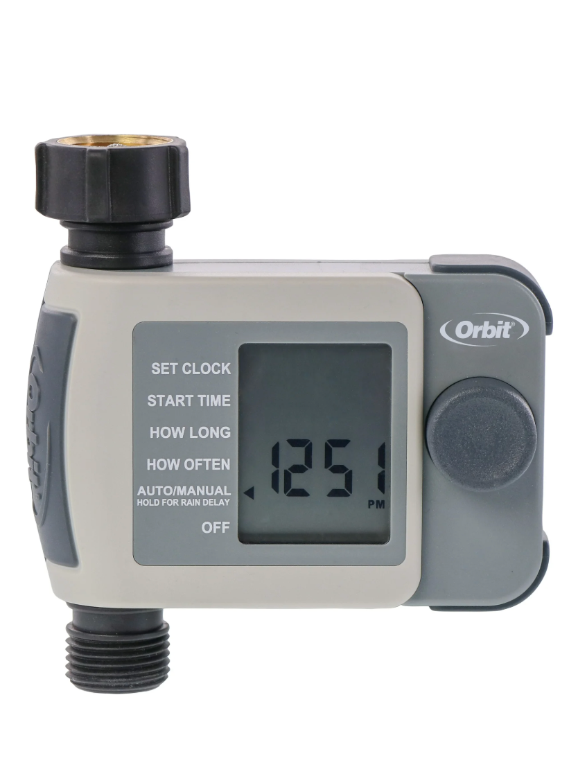 Orbit 1-Outlet Programmable Hose Faucet Timer with Large LCD Digital Display Screen (open box)