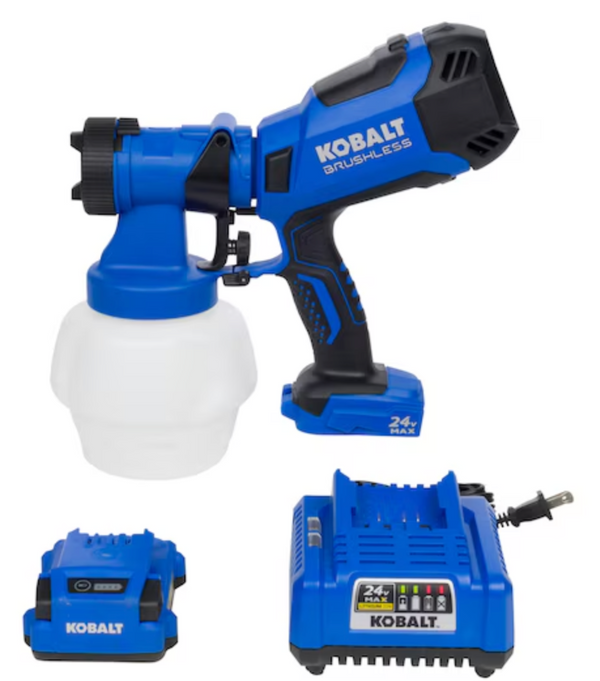 Kobalt Cordless Battery Handheld HVLP Paint Sprayer (Compatible with Stains) (open box)