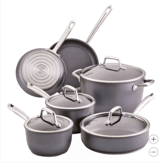 Anolon Accolade 10-piece Non-Stick Cookware Set (used)