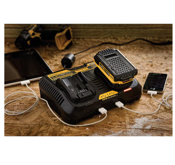 DEWALT 20 -V Lithium-ion Battery Charger Station (open box)