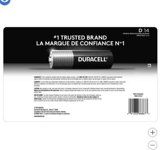 Duracell D Alkaline Batteries, 14-count (new)