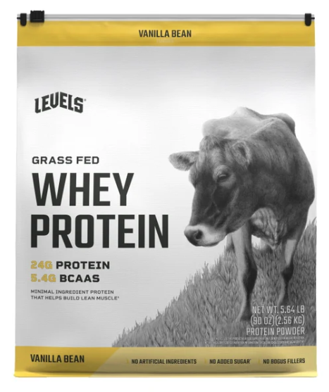 Levels Grass Fed Whey Protein, Vanilla Bean, 5.64 lbs (New)