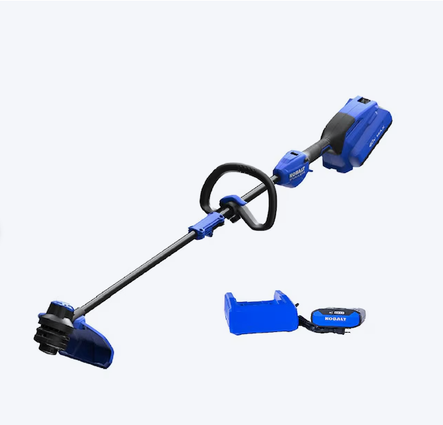 Kobalt 40-volt Max 15-in Straight Shaft Battery String Trimmer 4.0 Ah (Battery and Charger Included)(open box)