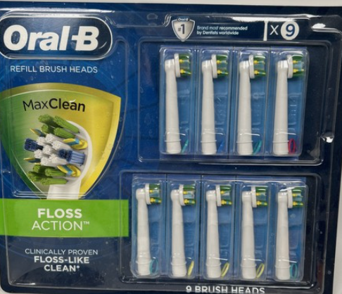 Oral-B Floss Action Replacement Toothbrush Heads, 9-count (new)