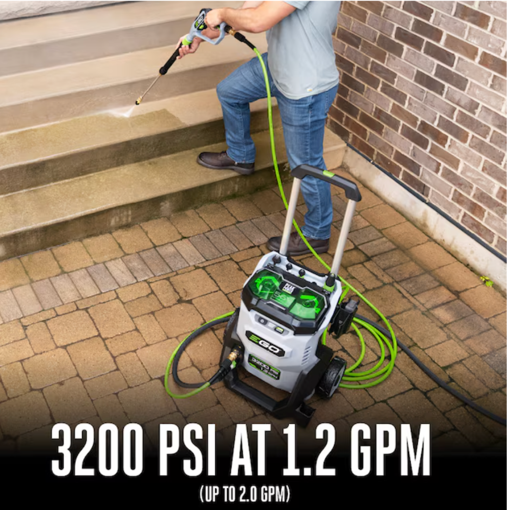 EGO POWER+ 3200-PSI 1.2-GPM Cold Water Battery Pressure washer with 5 Spray Tips (open box)