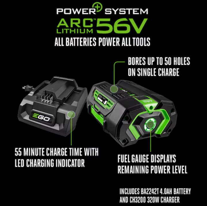 EGO 1-man POWER+ Earth Auger Powerhead with 8-in Bit (Open Box)