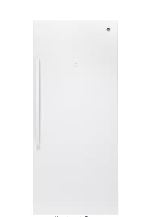 GE Garage Ready 21.3 cu. Ft. Frost Free Defrost Upright Freezer in White