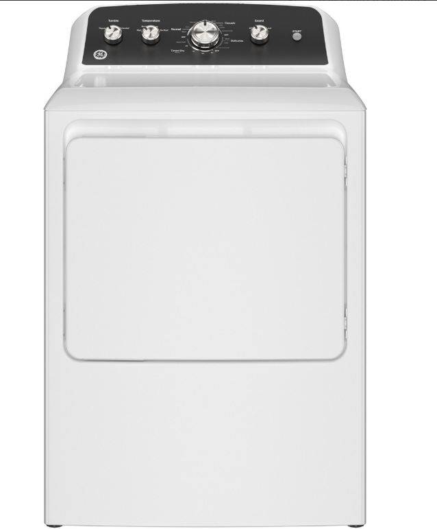 GE 7.2 cu. ft. Capacity Electric Dryer with Up To 120 ft. Venting and Extended Tumble