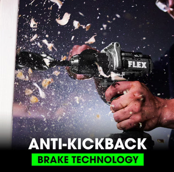 FLEX STACKED LITHIUM 24-volt 1/2-in Keyless Brushless Cordless Drill 2 -Batteries Included (Hard Case Included) (USED)