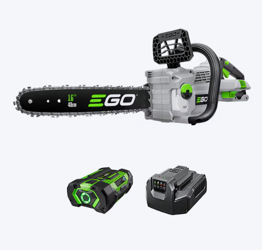 EGO 56-volt 16-in Battery 2.5 Ah Chainsaw (Battery and Charger Included) (used)
