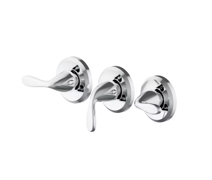 Project Source Everfield Polished Chrome 3-handle Single function 3.15-in Round Bathtub and shower Faucet ( Valve Included ) (open box)