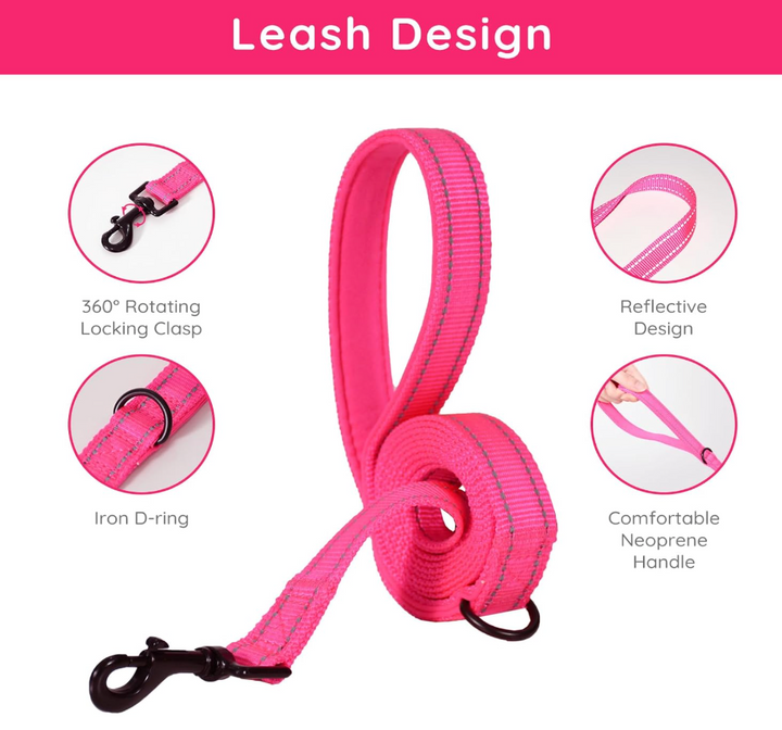 BELLA & PAL Step in Vest Harness (Hot Pink, S)